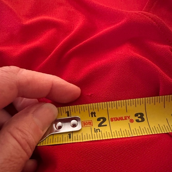 INC Red party dress with sparkle detail. M but fits 12. Very Flattering! - Picture 7 of 8